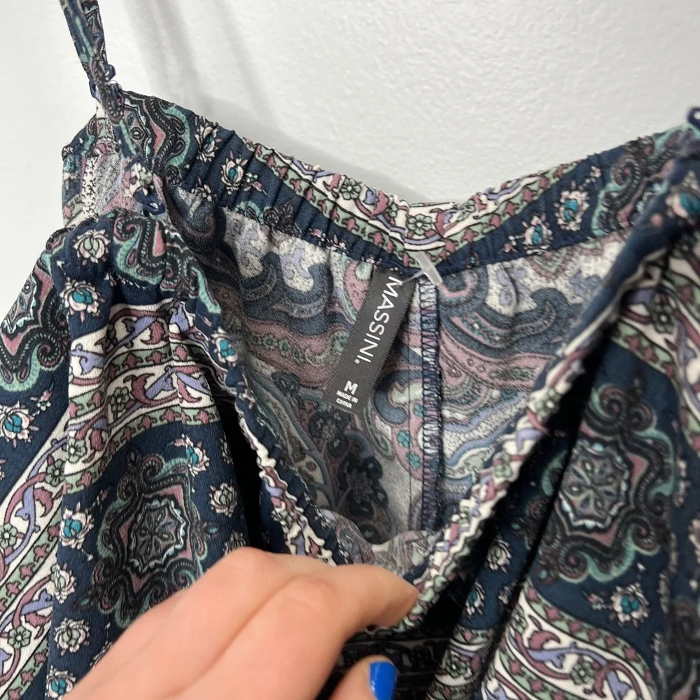 Massini boho paisley dress with removable straps - Picture 3 of 4